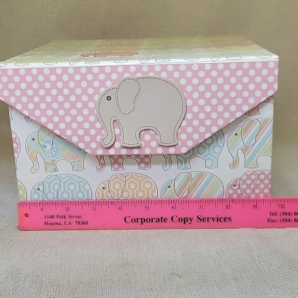 Elephant Themed Home Accent Set 2 Trinket Boxes Decor, Frame, Wood Elephants‎